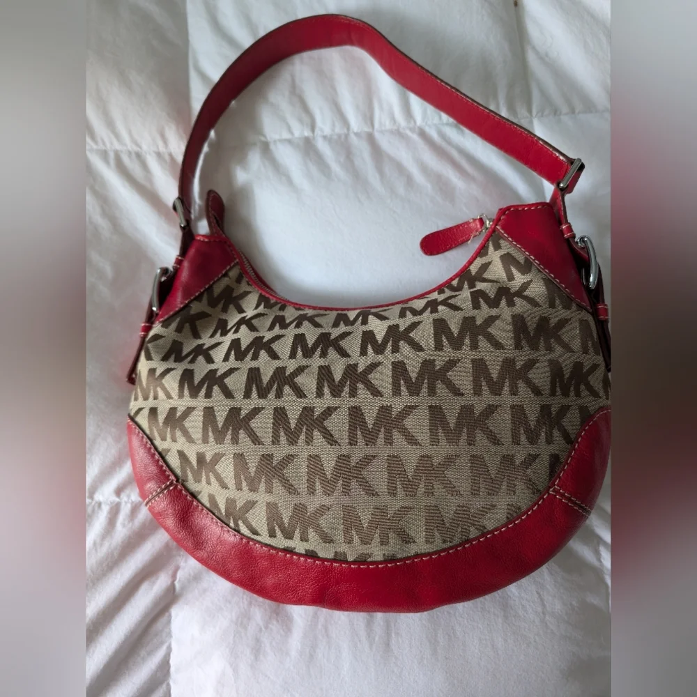 Michael Kors Red and Brown Women's Bag